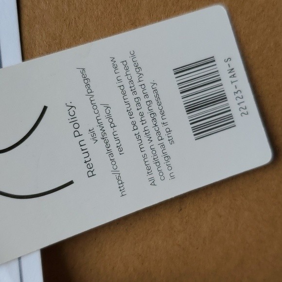 Southern Loft Take Me away Cross swim top Tan Small Or Medium NWT - Picture 5 of 8